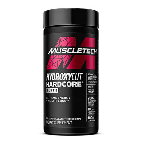 Muscletech Hydroxycut Hardcore Super Elite 100 Capsules Thermogenic Fat