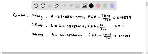 Solved Magnesium Has Three Naturally Occurring Isotopes Mg