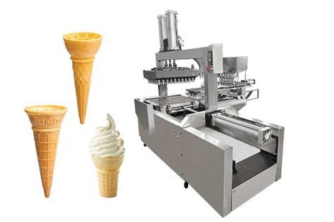 Semi Automatic Ice Cream Cone Maker Machine With 32 Mould