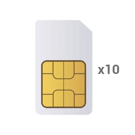 10XM2M CARD EU Pack 10 SIM Cards M2M GlobalSIM Multi Operator