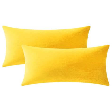 Plain Cotton Yellow Pillow Cover Set Content 2 Size 16x12 Inch Lxw At Rs 130 Piece In