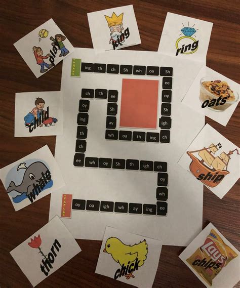 Phonics Board Game Printable Board And Cards Etsy