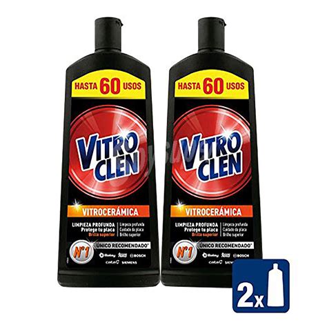 Vitro Clen Limpiador de vitrocerámica en crema Vitroclen Pack de 2