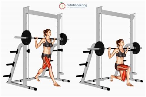 How To Smith Machine Split Squat For Quads And Glutes