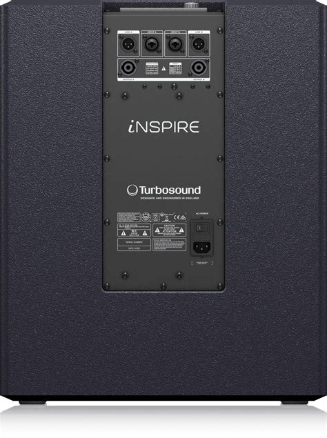 TURBOSOUND IP15B 1 000 Watt Powered 15 Subwoofer With Dual Amplifiers