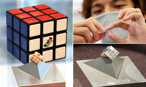 Worlds Smallest Rubiks Cube Measuring Just 99mm And Weighing 2g Goes On Sale In Japan For £1480