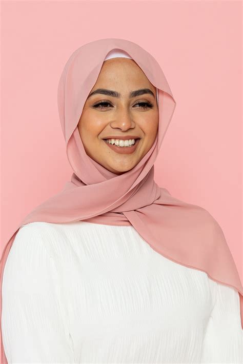 The Candy Pink Classic Chiffon Hijab Scarf By Suriah Scarves Hijab