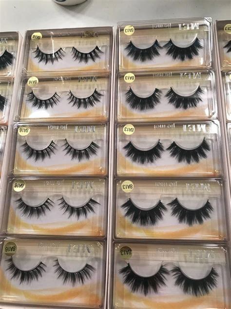 Online Shop 50 Pairs Lot Wholesale Eyelashes Faux Mink Lashes Handmade