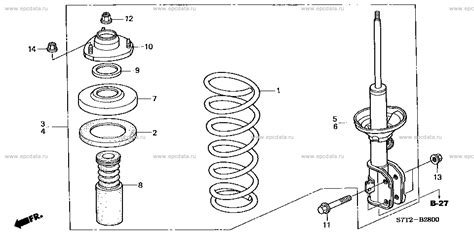 Front Shock Absorber For Honda Stepwgn 2 Generation Restyling 06 2003 04 2005 Honda Car And