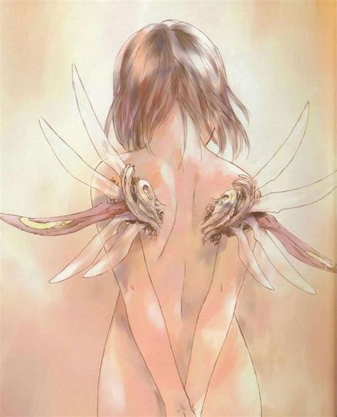 A Painting Of A Woman With Wings On Her Back