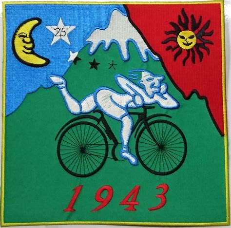 Bicycle Day Hofmann Lsd 1943 Embroidered Giant Xl Back Patch Etsy