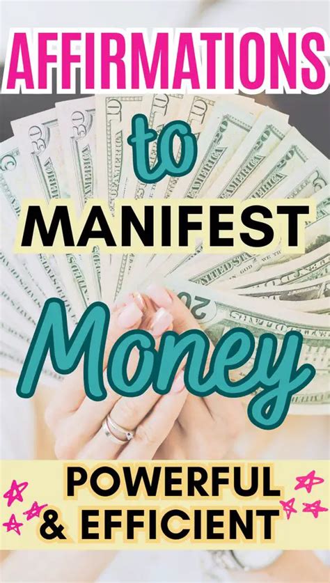 Affirmations To Manifest Money That Are Powerful Efficient