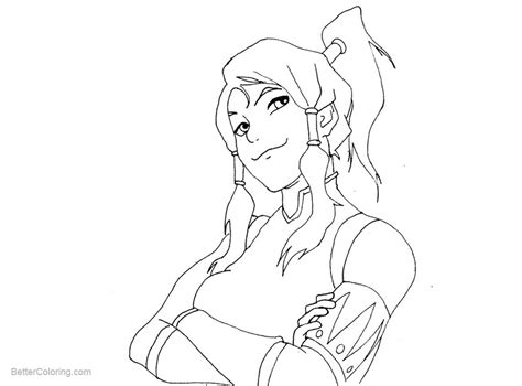 The Legend Of Korra Coloring Pages Korra Drawing By Asiriusobsession Free Printable Coloring Pages