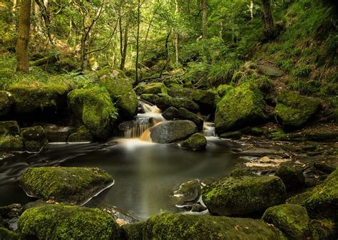 Beautiful Padley Gorge In The Peak District