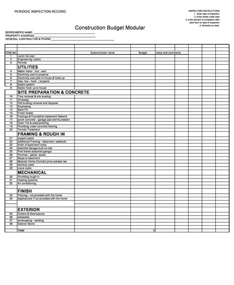 40 Professional Construction Budget Templates (Excel)