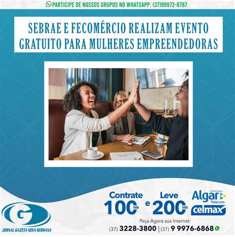 SEBRAE E FECOMÉRCIO REALIZAM EVENTO GRATUITO PARA MULHERES