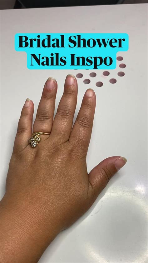 Bridal Shower Nails Inspo Bridal Shower Nails Blue Nails White Nails