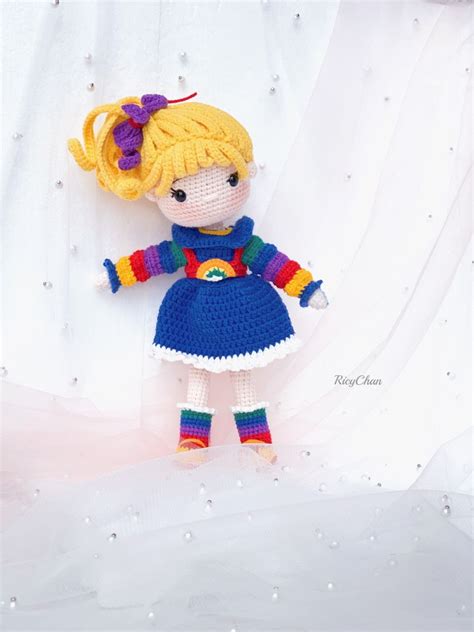 Amigurumi Doll Crochet Pattern 26 Cm Colorful Doll Crochet Etsy In