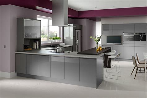 In Line Gloss Grey Sheraton Modern Inspiration Atlantis Kitchens