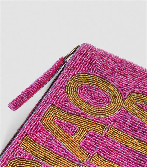 Womens The Jacksons Pink Beaded Ciao Bella Clutch Bag Harrods Us