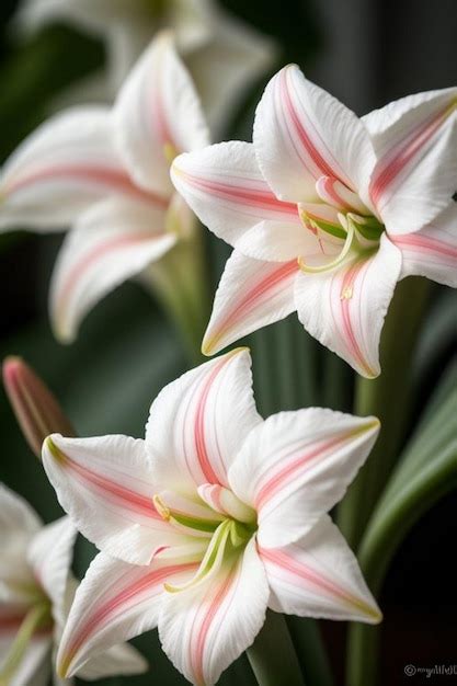 Premium Photo Beautiful White Lily Flowers Field Floral Bloom Background