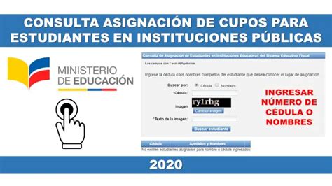 Asignación Cupos Escuelas Y Colegios Ministerio Educación Ecuador 2025