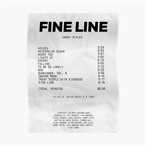 Album Receipt Poster For Sale By Jennagardnerr Redbubble