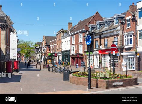Pedestrianised Greengate Street Stafford Staffordshire England