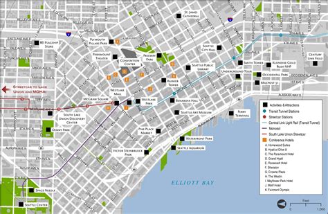 Seattle Tourist Attractions Map