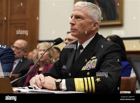 The Commander Us Southern Command Admiral Craig S Faller Hold A