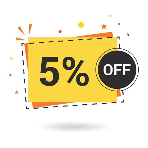 5 Percent Off Vector Design 34899642 Vector Art At Vecteezy