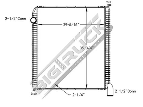 Big Truck Cooling Buy Now International Navistar Radiator P