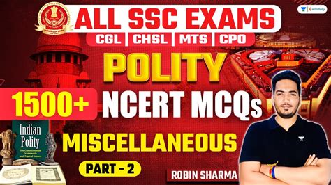 1500 Polity NCERT MCQs Miscellaneous Part 2 SSC CGL CHSL MTS