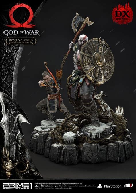 God Of War Kratos Atreus Deluxe Ver God Of War Statue By