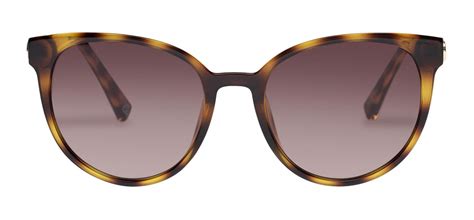 Le Specs Contention Sunglasses Tortoise Brown Gradient Tortoise Black