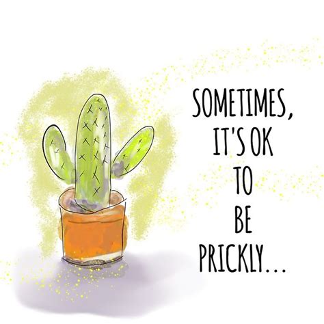 Sometimes It S Ok To Be Prickly