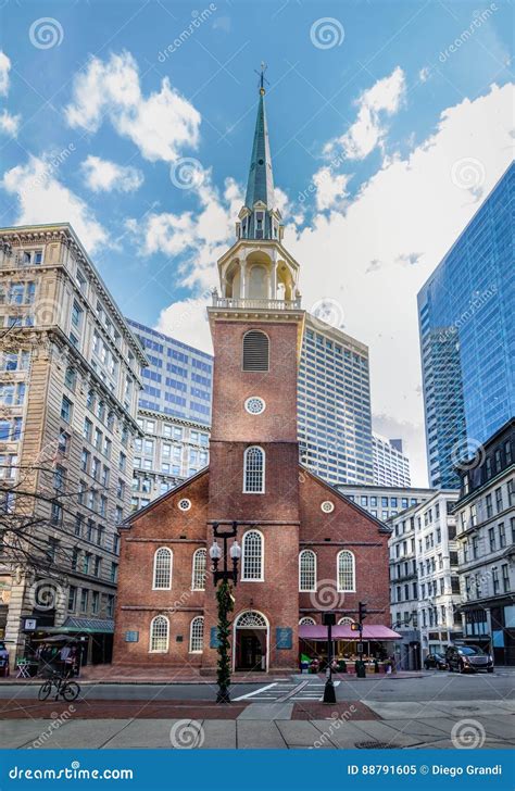 Old South Meeting House Boston Massachusetts Usa Editorial Image