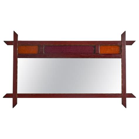 Italian Designer Wall Mirror Glass Italy 1960s For Sale At 1stdibs