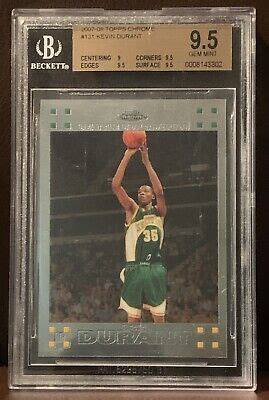 Topps Chrome Kevin Durant Rc Bgs Gem Mint Low Pop Rare