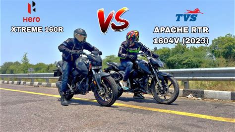 Tvs Apache RTR 160 4v 2023 Vs Hero Xtreme 160R Stealth Edition Top