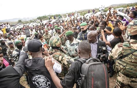 Gabon Le général Brice Clotaire Oligui Nguema dans la Nyanga