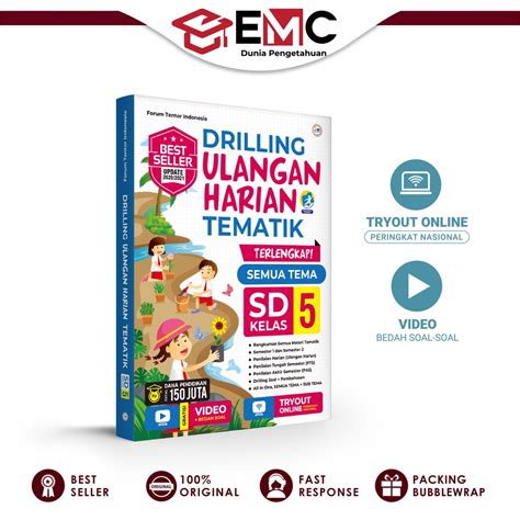 Jual Emc Buku Tematik Kelas Sd Drilling Ulangan Harian Tematik Kls