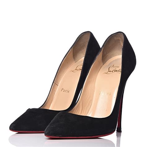 Christian Louboutin Suede So Kate 120 Pumps 355 Black 483713