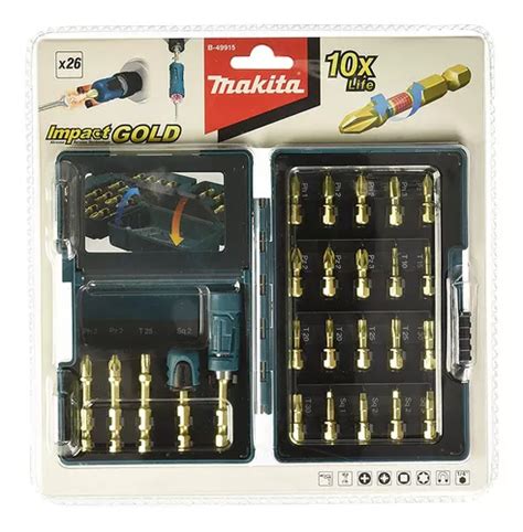 Makita B 49915 Juego De Puntas Impact Gold C magnetizador 26 Envío gratis