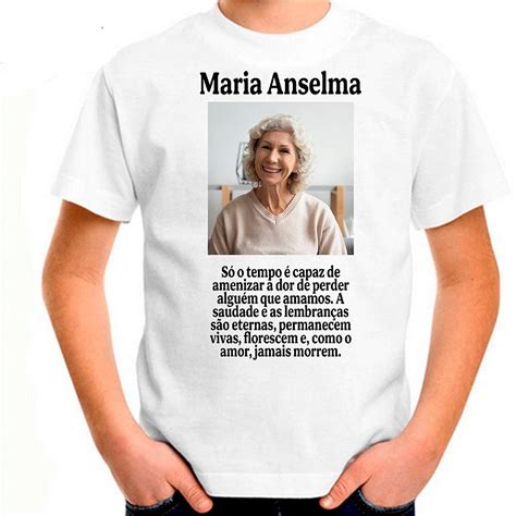 Camisa Personalizada Para Missa De Dia De Falecimento Estamparia E