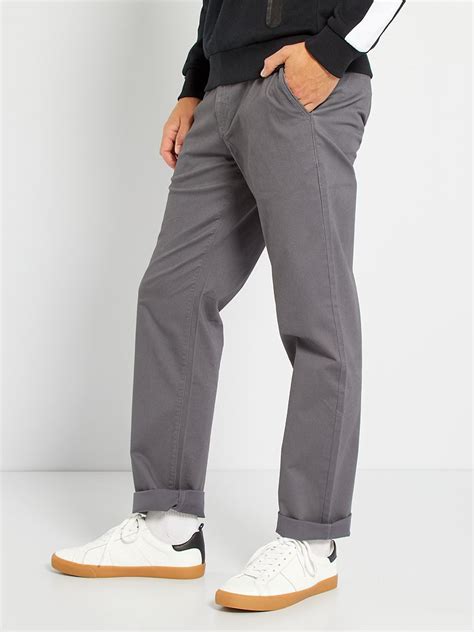 Chino Regular L Gris Kiabi