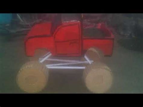 How To Make A Monster Truck With Paper And Cardboard Box YouTube