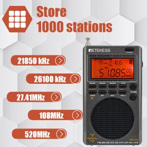 Amazon Retekess Tr Portable Ssb Shortwave Radio Full Band Radio