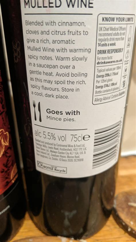 Tesco mulled wine pairing notes : r/CasualUK