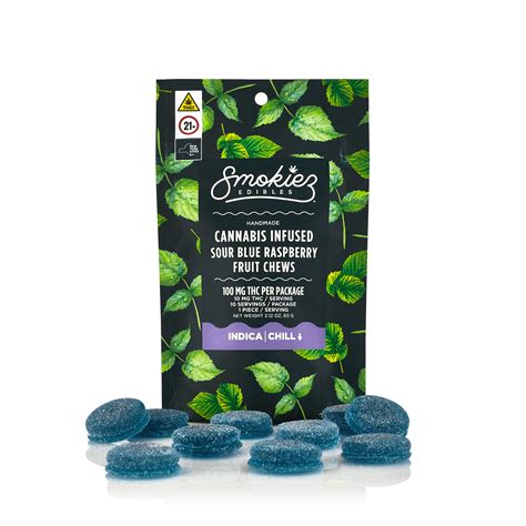 Smokiez Edibles Sour Blue Raspberry 10pk Doobie